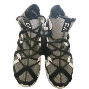 adidas Y-3 Kyujo High Top Core Black White Foam Japan Size:11 1/2 Men's Vintage